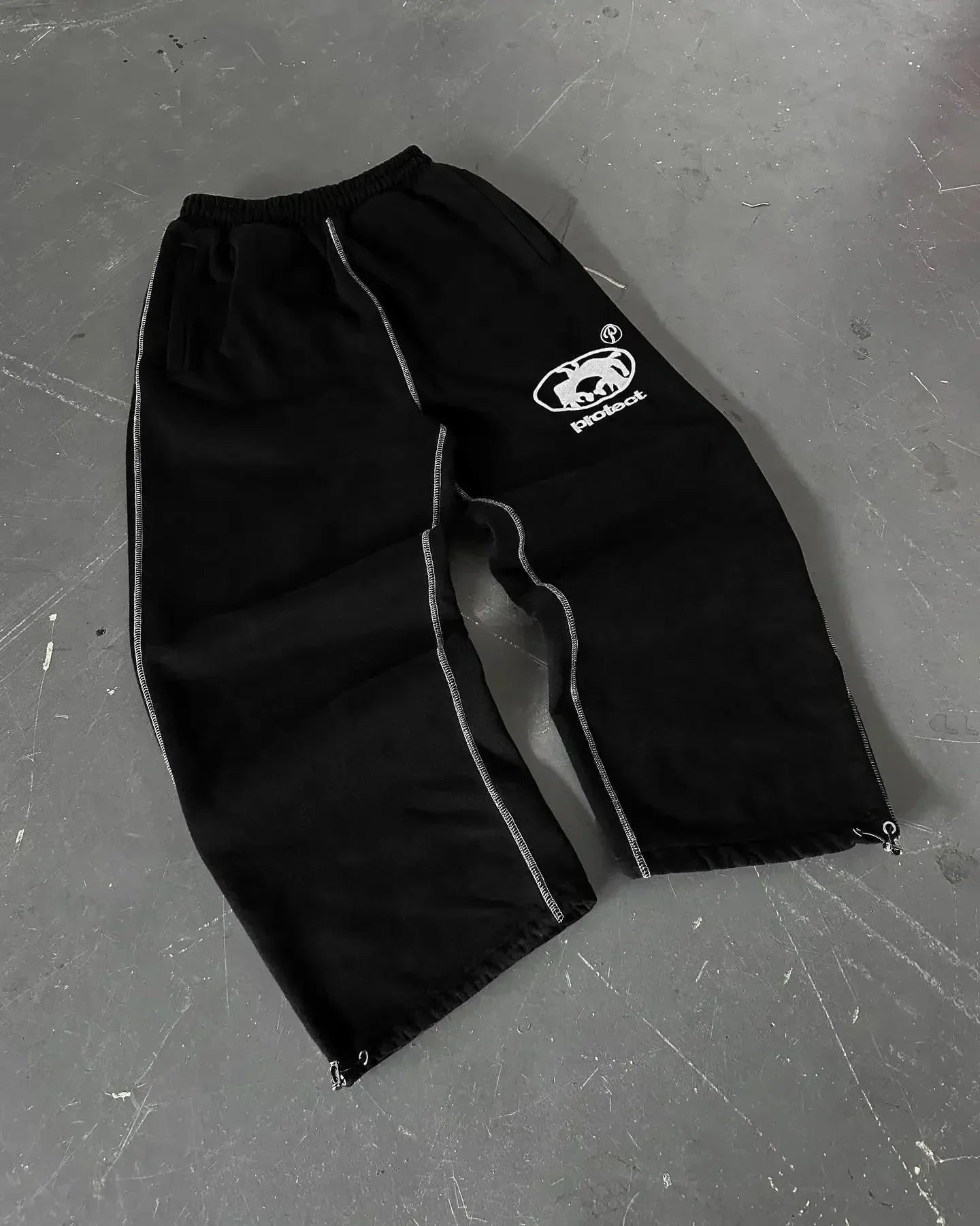 Straight Pants Streetwear Pants Personalized Zipper