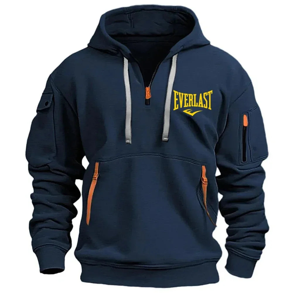 EVERLAST Men's Hoodie Zipper Multiple Pockets