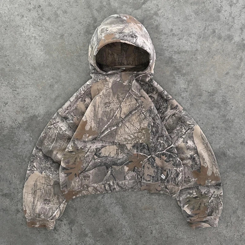 Camouflage Pattern zipper Sweatshirt