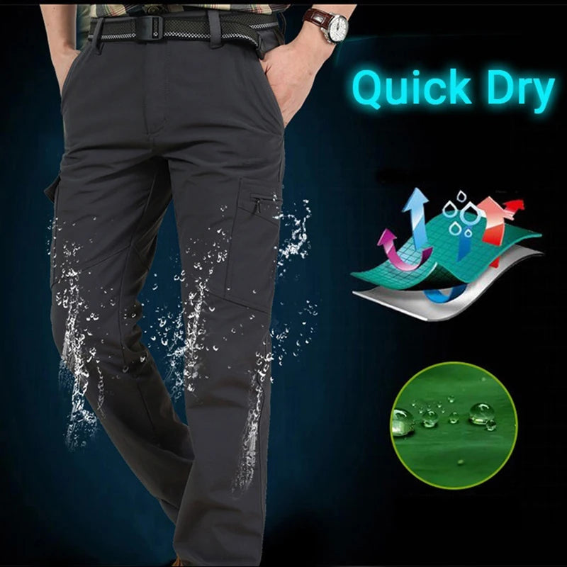 Men's Tactical Cargo Pants Casual Multi-Pockets Wear-resistant Camping Hiking