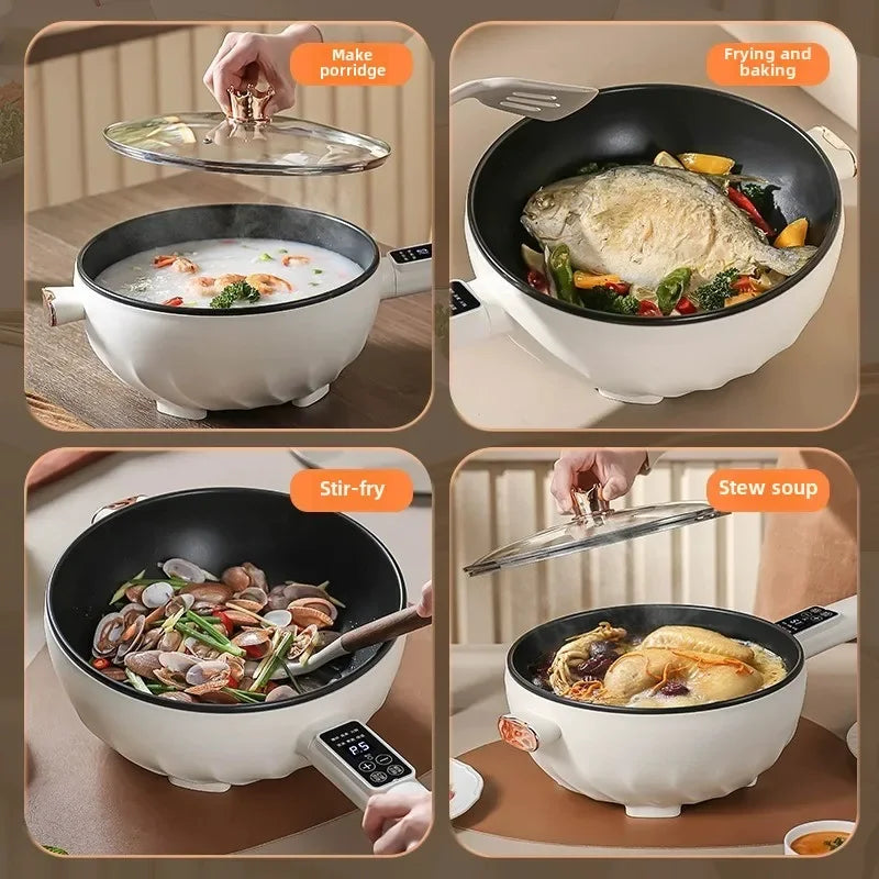 Electric Wok | Steaming Boiling Electric Hot Pot