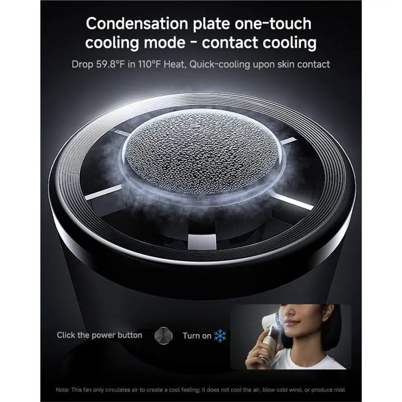 Ice-Cooled Handheld Turbo Fan