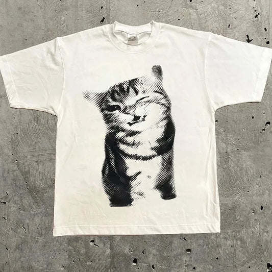Cat T-shirt Streetwear