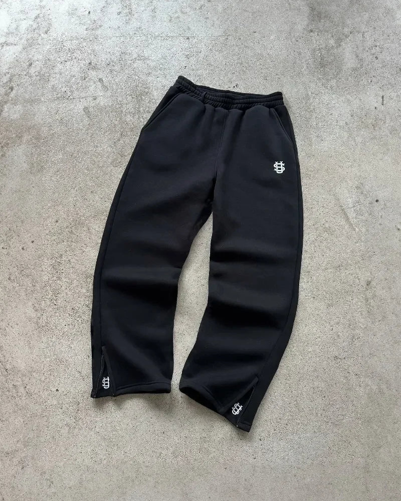Straight Pants Streetwear Pants Personalized Zipper
