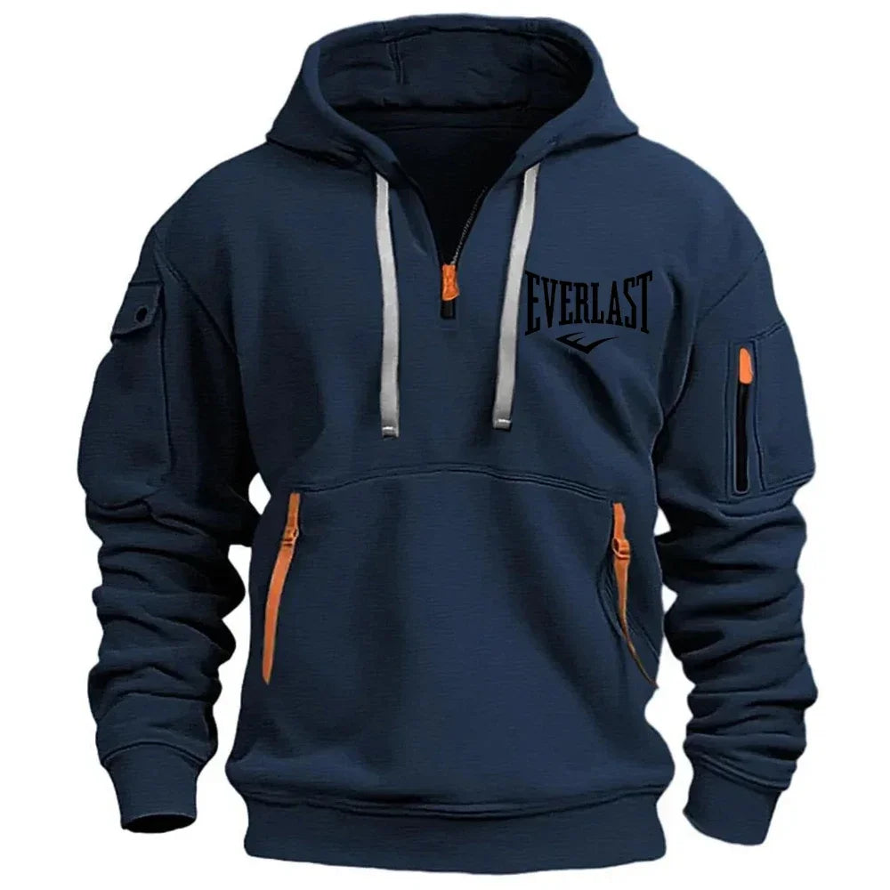 EVERLAST Men's Hoodie Zipper Multiple Pockets