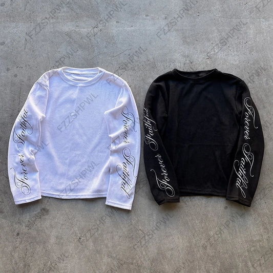 Long sleeve Top Harajuku Letter Print