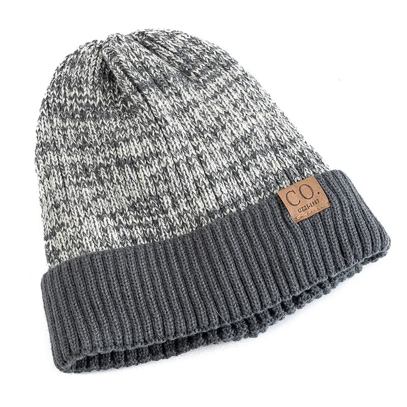 Winter Hats Add Fur Lined Fashion Warm Beanie Cap Winter