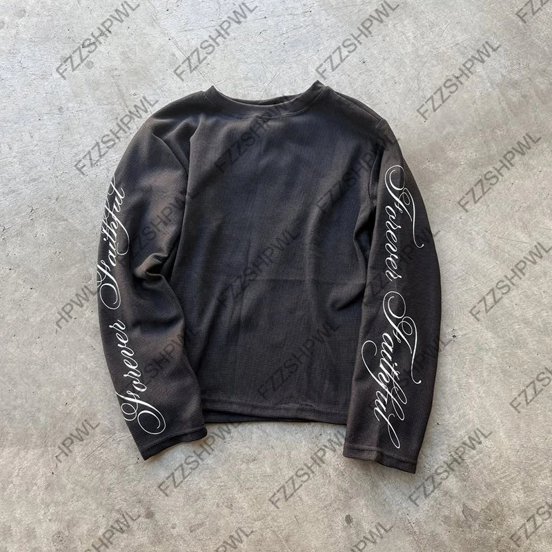 Long sleeve Top Harajuku Letter Print