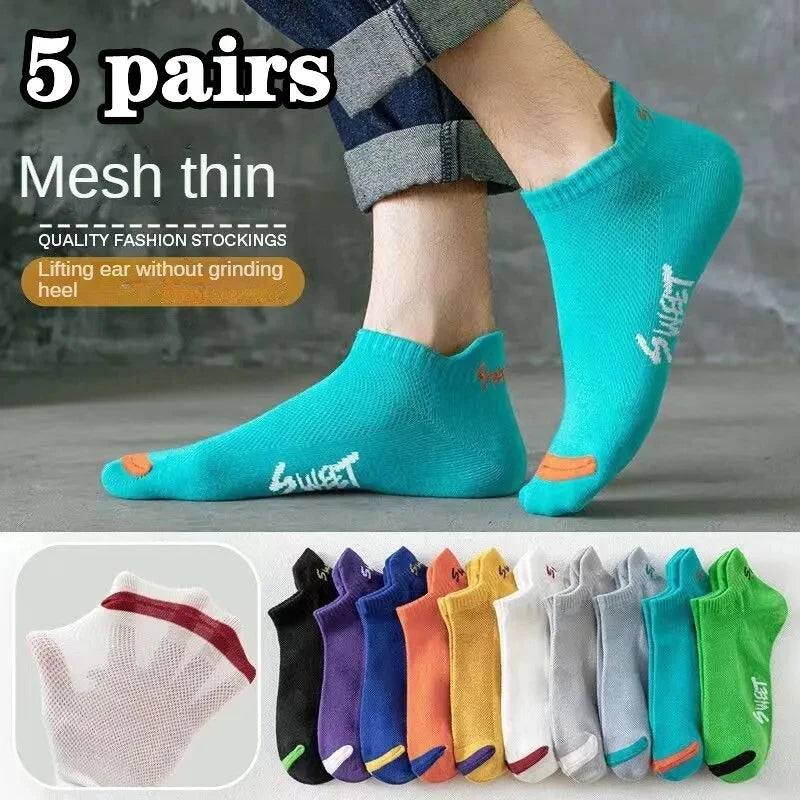 Men's Fashion Cotton Breathable Comfortable Ankle Socks