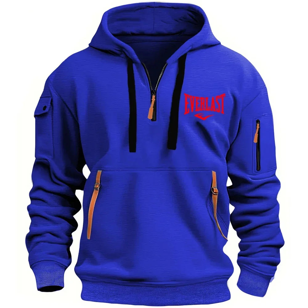 EVERLAST Men's Hoodie Zipper Multiple Pockets