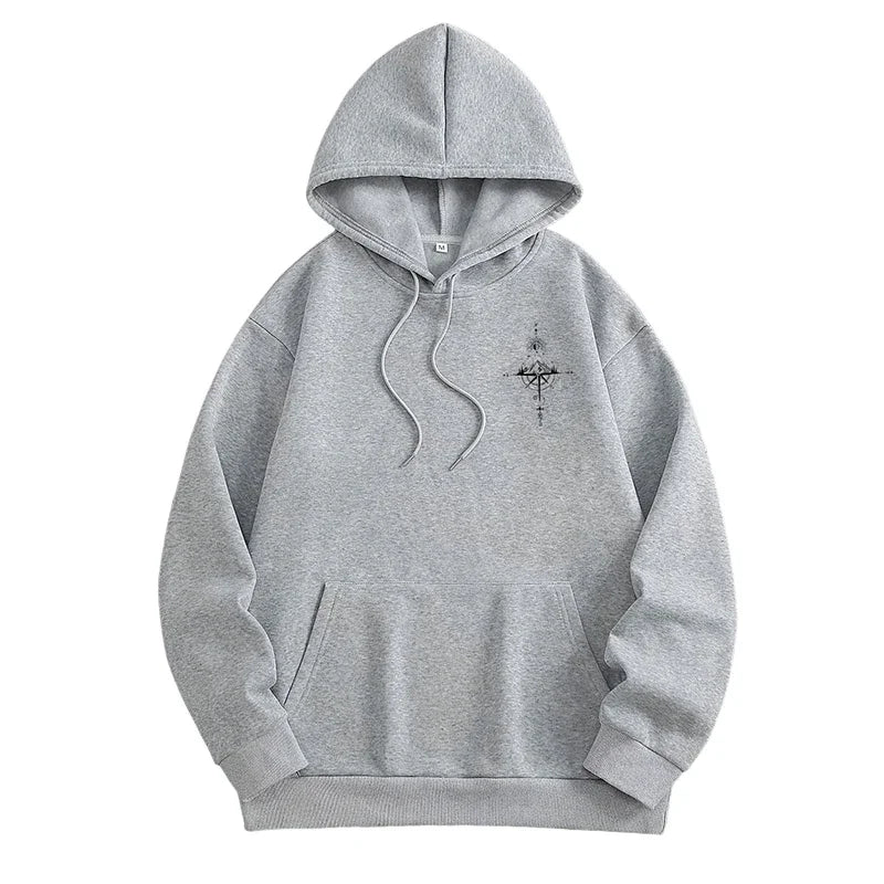 Men's hoodie high-quality print long-sleeved hooded sweatshirts